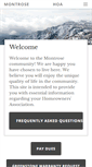 Mobile Screenshot of montrosehoa.com